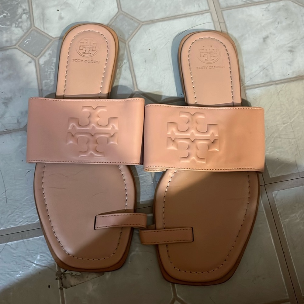 Tory burch womens blush pink sandals size 8